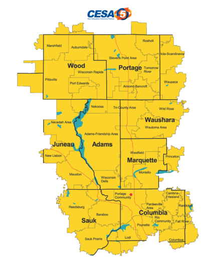 CESA 5 District Map