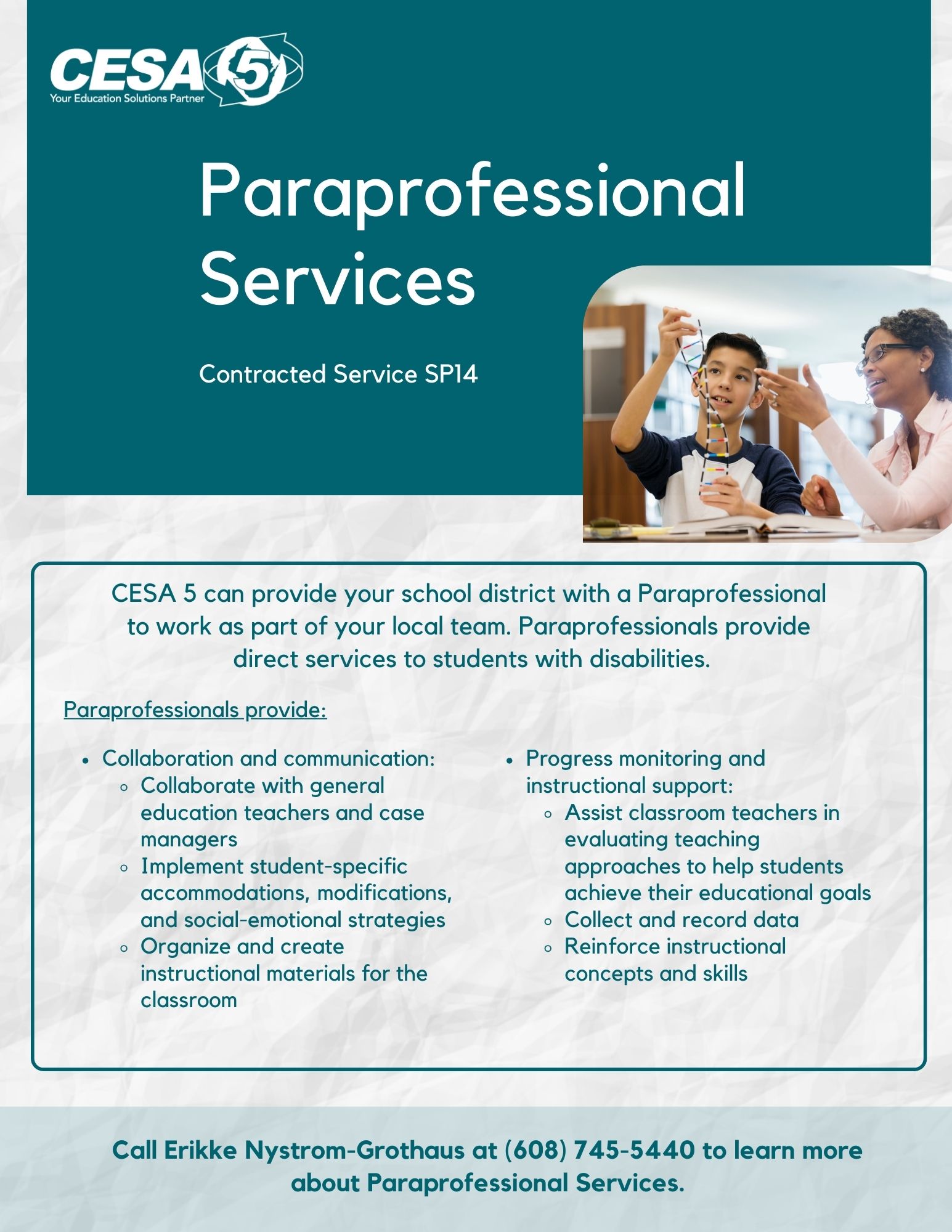 SP14 Paraprofessional Services